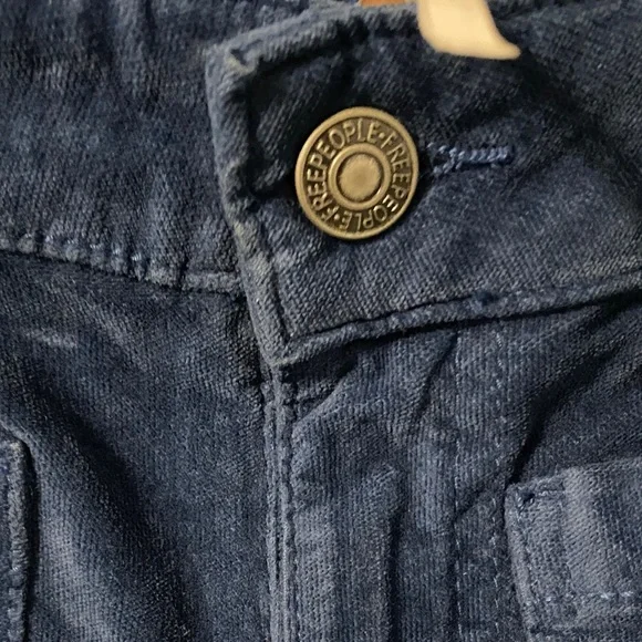 Free People Navy Corduroy Pants - Picture 3 of 9